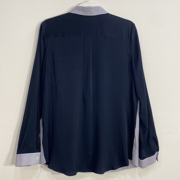 Nordstrom Collection Button Down Top Cotton/Silk Business Casual Women's Medium - Picture 7 of 12